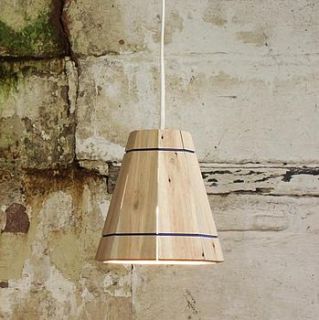 short handmade natural pendant lamp shade by factorytwentyone