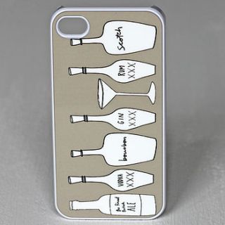 drink and dial case for iphone by angela chick