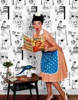 50's housewives wallpaper by dupenny