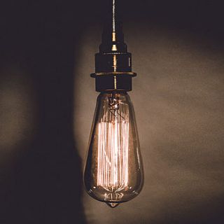 vintage style edison lightbulb by tony miles designs