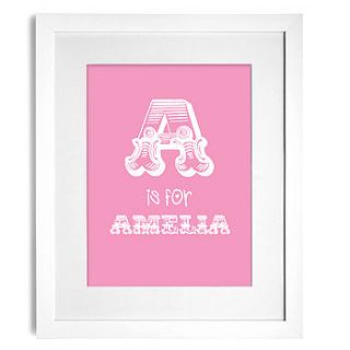 personalised fairground art print by percy and nell