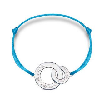 mother's silver intertwined bracelet by merci maman