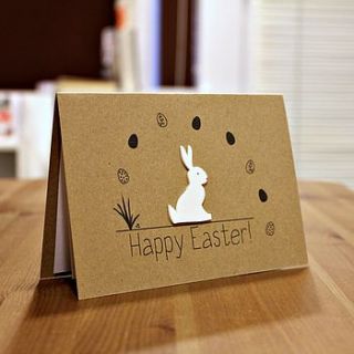 easter bunny 'easter' card by little silverleaf