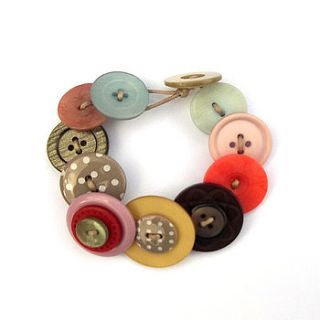 vintage style buttons bracelet by midas