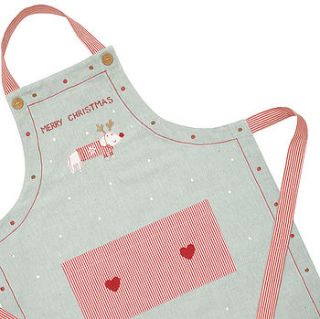christmas apron by susie watson designs