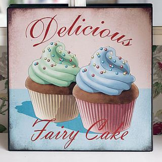 fairy cake sign by pippins gifts and home accessories