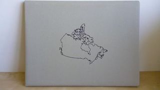 any country map cork notice board by thread squirrel