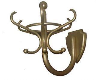 wall mounted gold coat stand by begolden