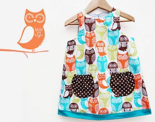 girls owl print dress by wild things funky little dresses