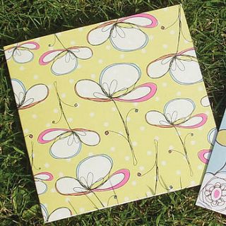 floral umbrellas card by rachael taylor