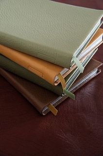 personalised leather golf journal by noble macmillan