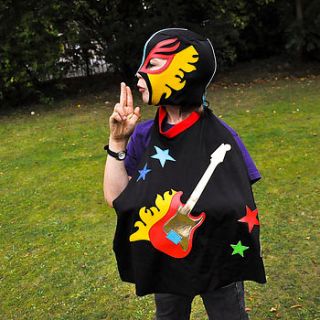 superhero cape guitar hero by iwishiwasa