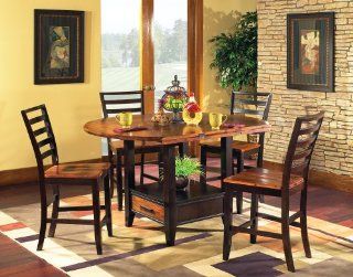 Bali 5 Piece Oval Counter Height Set   Dining Room Furniture Sets