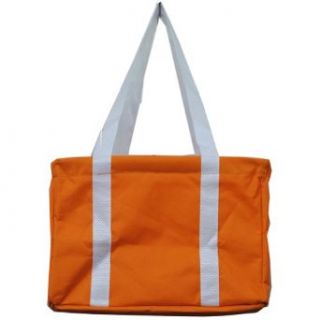 Solid Small Collapsible Utility Tote Bag or/wh Clothing
