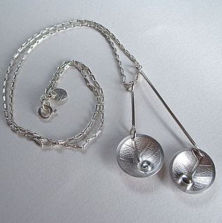 dewdrop double dome necklace by catherine woodall