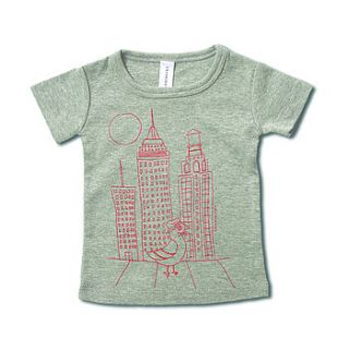 frankie's pigeon in nyc graphic t by frankie & ava