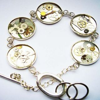 silver steampunk bracelet by sophie hutchinson designs
