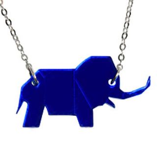 cyrus elephant necklace by go jewellery