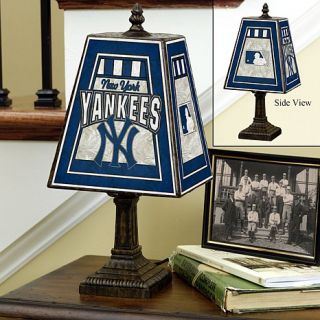 New York Yankees MLB Art Glass Table Lamp