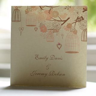 folded summer wedding invitations by beautiful day
