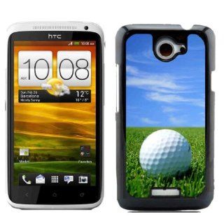Golf Balls Hard Plastic and Aluminum Back Case for HTC ONE X ONE X+ S720E With 3 Pieces Screen Protectors Cell Phones & Accessories