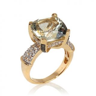 Victoria Wieck 6.21ct Prasiolite and Multigemstone Ring