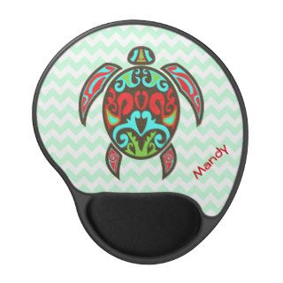 Colorful Aztec Turtle Custom Gel Mouse Pad