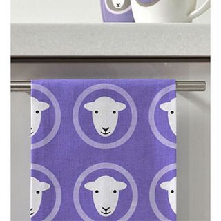 herdy sheep tea towel by lindsay interiors