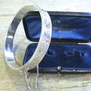 vintage 1970s sterling silver bangle by ava mae designs