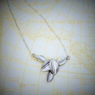 little leaf silver necklace by edition design shop