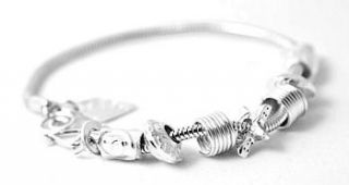 sterling silver add on bead bracelet by lucy kemp jewellery