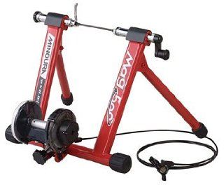 Minoura Mag 500L R Trainer W/Remote " w/ Riser Block Red 138170  Bike Rollers  Sports & Outdoors
