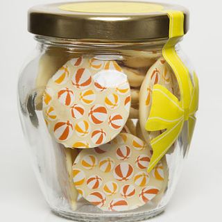 beachball chocolate buttons by toftly treats