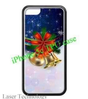 Merry Christmas   Christmas bell pattern cases for iPhone 5c with Laser Technology designed by padcaseskingdom Cell Phones & Accessories