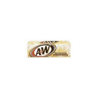 A&W Cream Soda 12oz Cans (Pack of 24)  Cream Soda Soft Drinks  Grocery & Gourmet Food