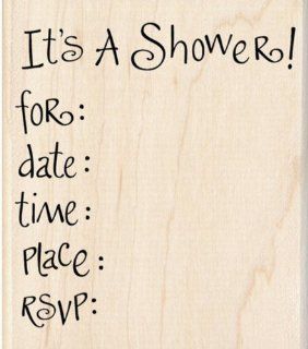 Inkadinkado(R) Rubber Stamp   It's A Shower