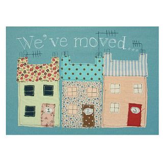 postcards we've moved x 6 by poppy treffry