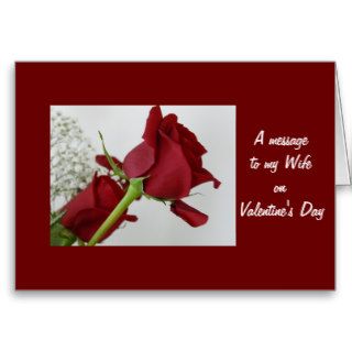 A message to my Wife/ on Valentine's Day Greeting Cards