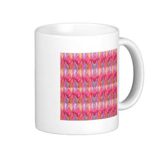 Rose Petal Color Diamond Pattern Coffee Mug