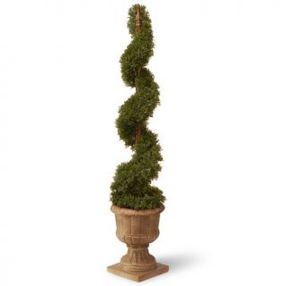 Artificial Topiary Tree 48" Cedar Spiral in Decorative Urn