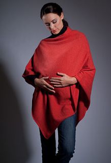 cashmere maternity poncho by plum trading