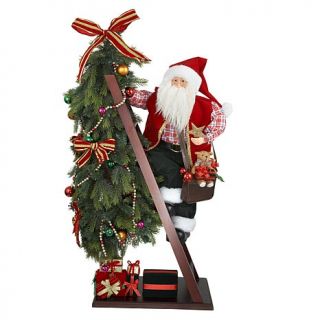 Kurt Adler 43" Fabric Santa Decorating Tree