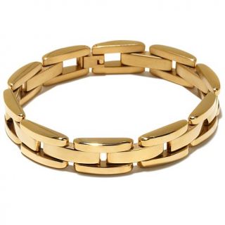 Men's Goldtone Stainless Steel Modern Panther Link Bracelet