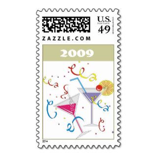 New Years Eve Party Invitation New Year's 2009 Stamp