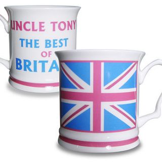 personalised best of british tankard mug by sleepyheads