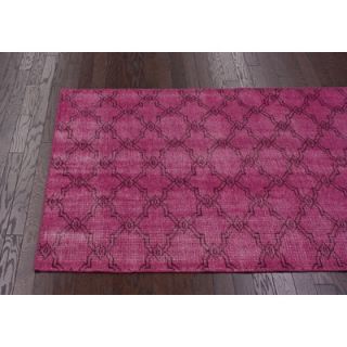 nuLOOM Vintage Overdyed Moroccan Trellis Pink Rug