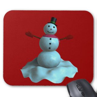 3D Snowman Mouse Mat