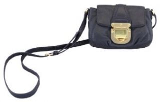 Michael Kors Charlton Crossbody Leather Bag Navy Blue Cross Body Handbags Shoes