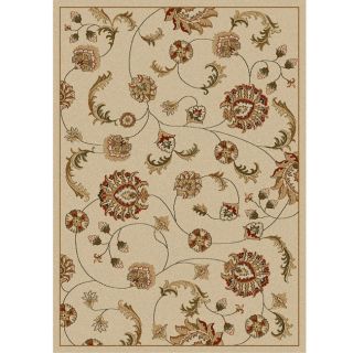 Amalfi Ivory Vines Olefin Area Rug (3'3 x 4'11) 3x5   4x6 Rugs