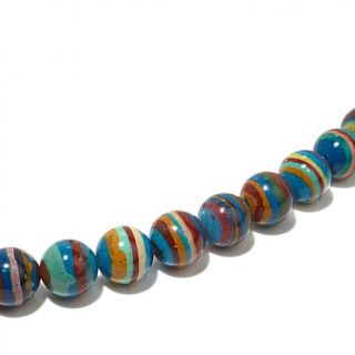Jay King Rainbow Calsilica 18" Beaded Necklace